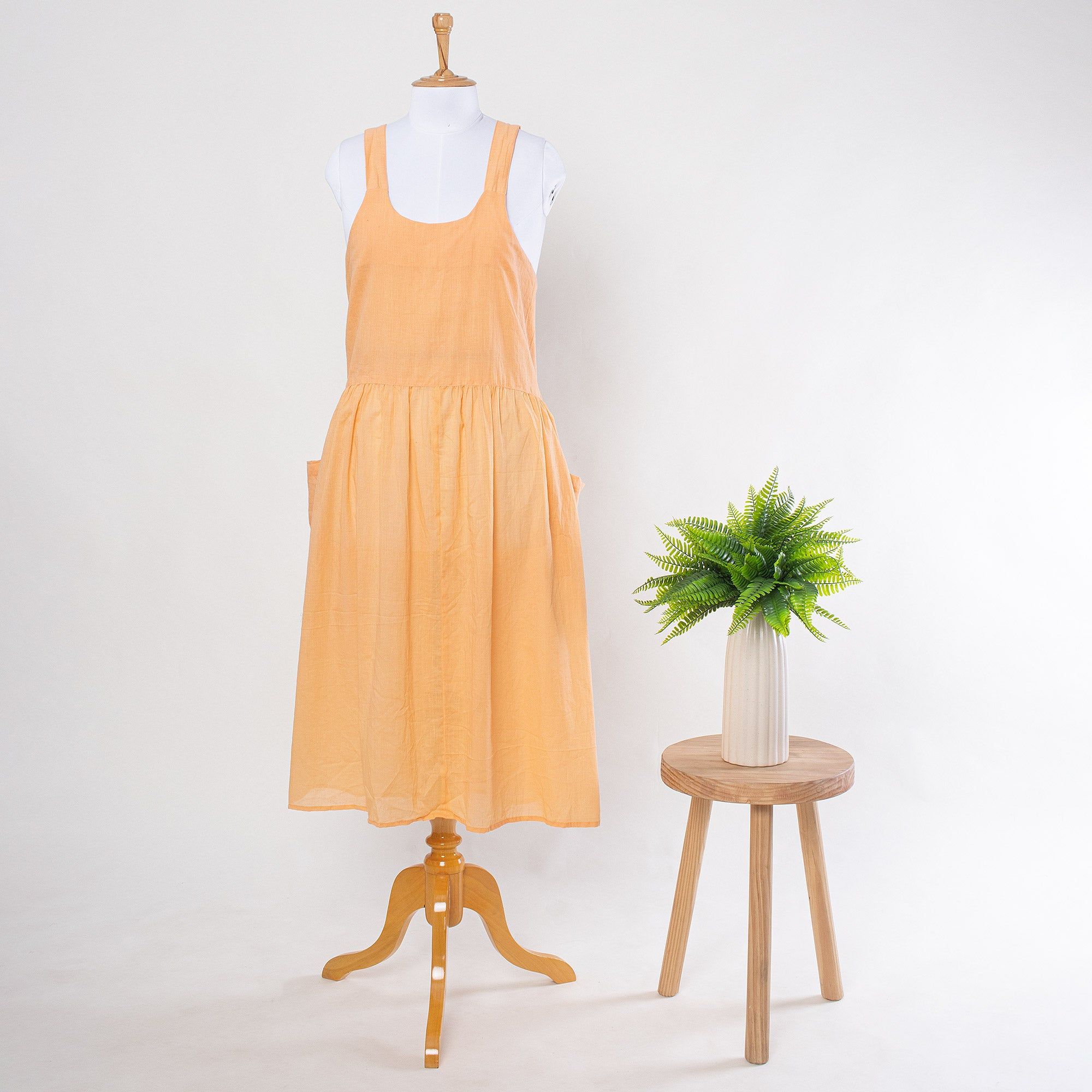 Premium Soft Solid Apron Dress for Kitchen
